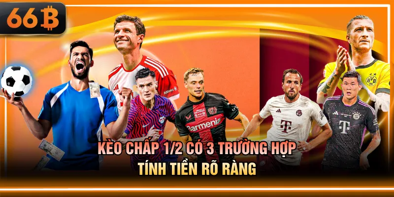 Kèo chấp 1/2 có 3 trường hợp tính tiền rõ ràng